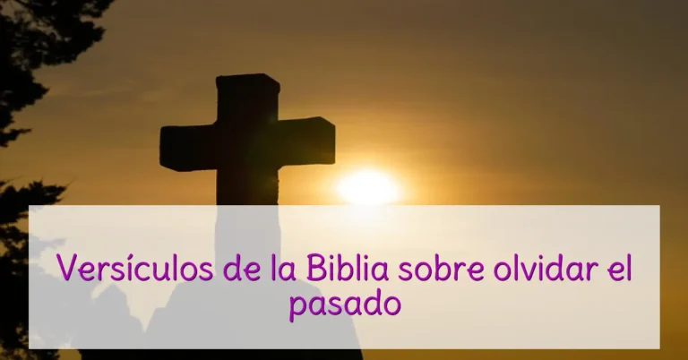 Versículos de la Biblia sobre olvidar el pasado