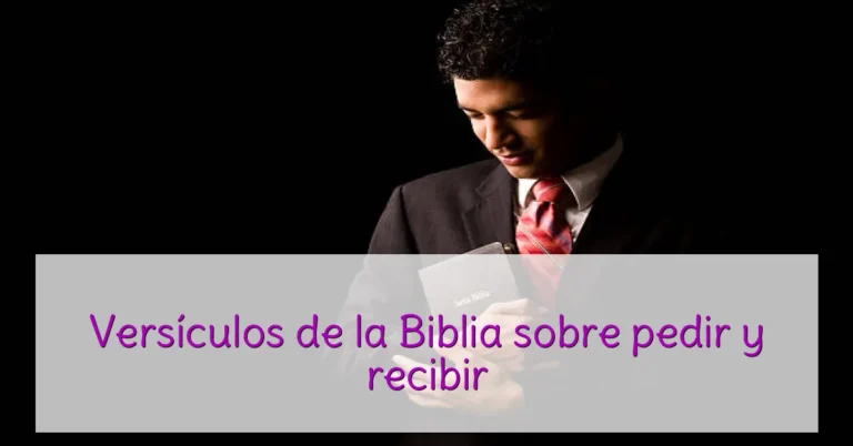 Versículos de la Biblia sobre pedir y recibir