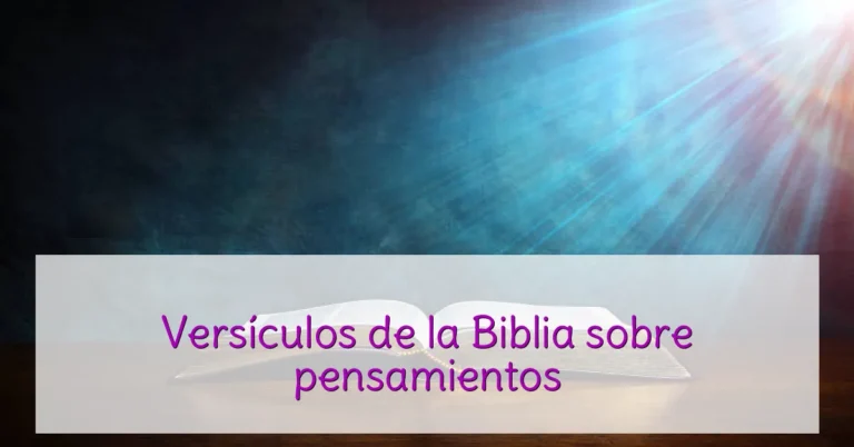 Versículos de la Biblia sobre pensamientos