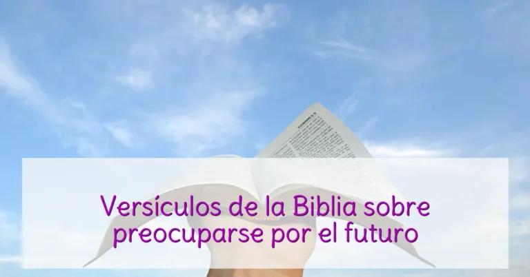 Versículos de la Biblia sobre preocuparse por el futuro