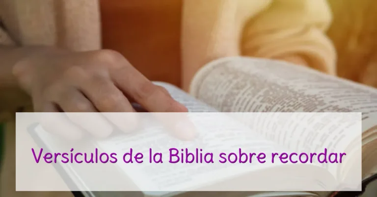 Versículos de la Biblia sobre recordar
