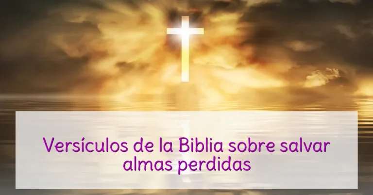 Versículos de la Biblia sobre salvar almas perdidas