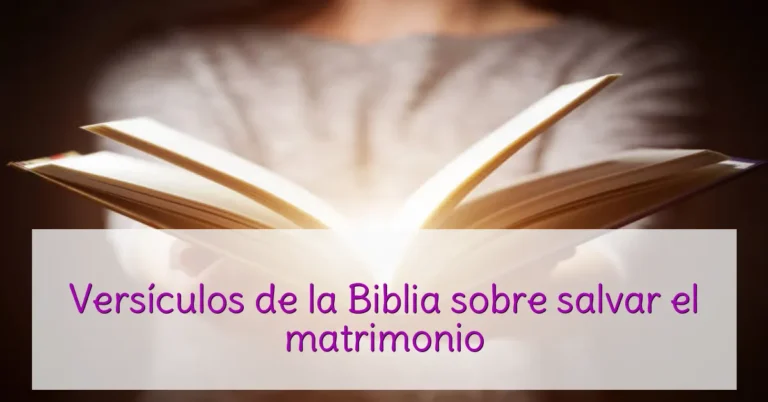 Versículos de la Biblia sobre salvar el matrimonio