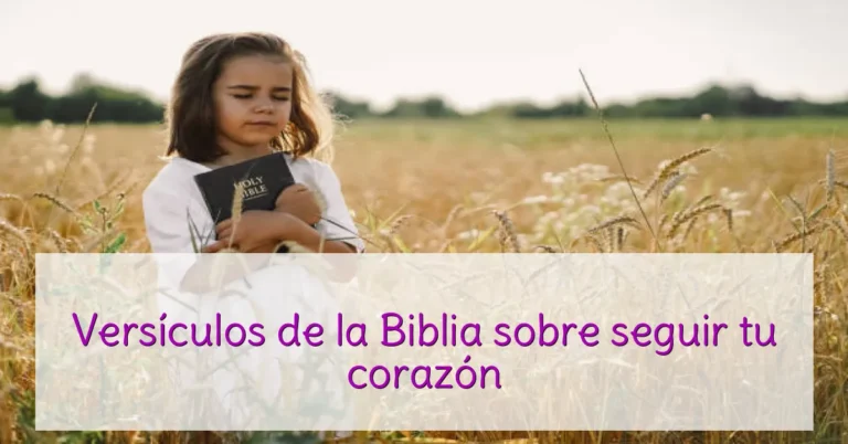 Versículos de la Biblia sobre seguir tu corazón
