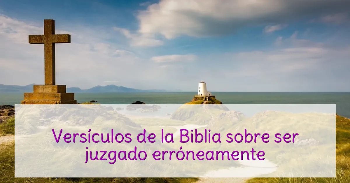 Versículos de la Biblia sobre ser juzgado erróneamente
