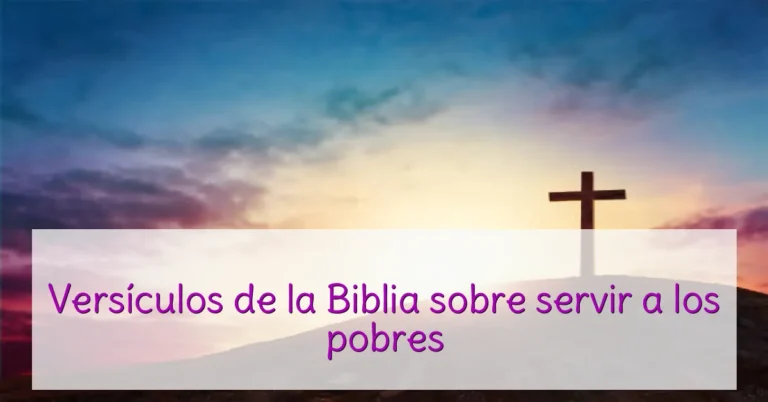 Versículos de la Biblia sobre servir a los pobres