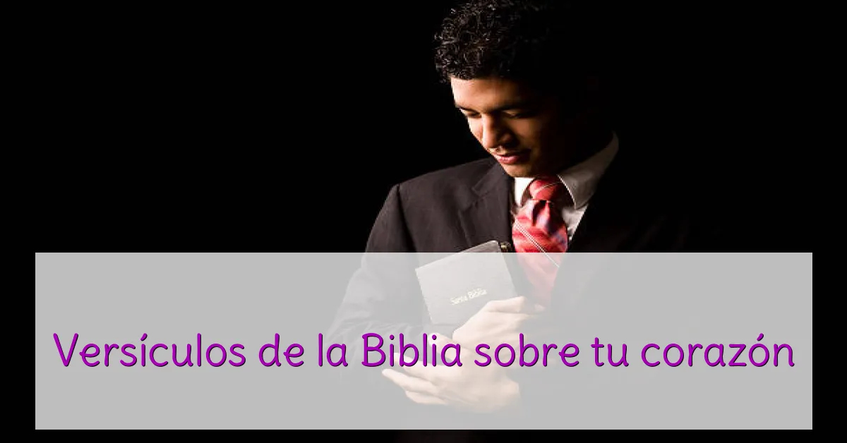 Versículos de la Biblia sobre tu corazón