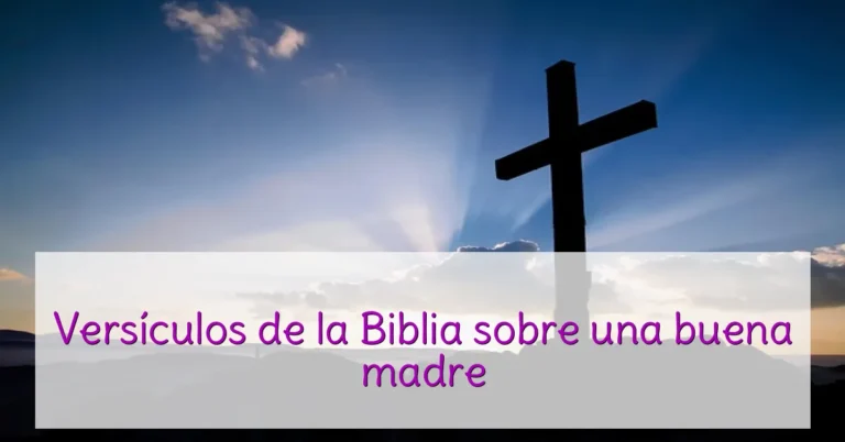 Versículos de la Biblia sobre una buena madre