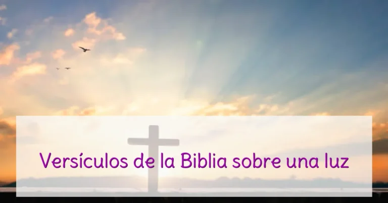 Versículos de la Biblia sobre una luz
