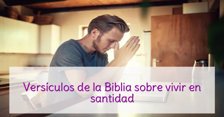 Versículos de la Biblia sobre vivir en santidad